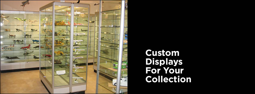  Corner display cases