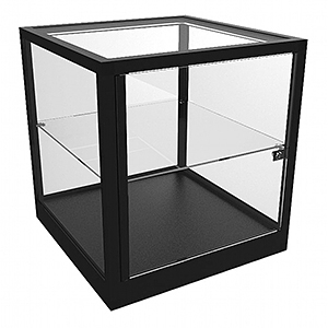 CTC 600 Black Counter Top Cube Display Case by Showfront