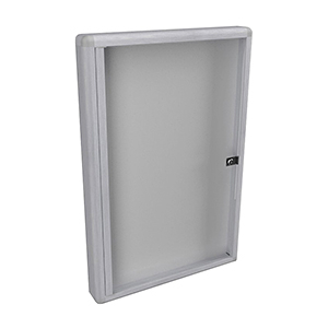 WM 600 Silver Lockable Notice Board by Showfront