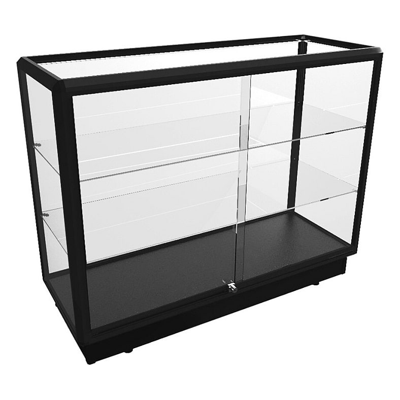 Highlight delicate pieces in the CTGL 1200 full-glass fine china cabinet.