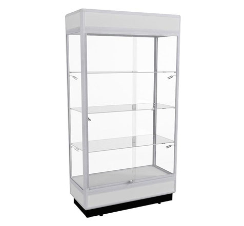Put your tea set in the spotlight with the Showfront TPFL 1000 teacup display case.