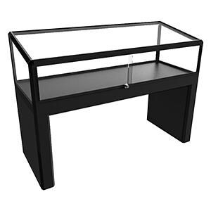CTCA 1500 Black Treasury Angled Display Case by Showfront