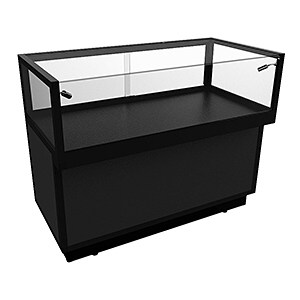 JCDLSD 1200 Black Jewellery Display Counter With Storage by Showfront