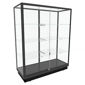TGL 1500 Black Glass Display Cabinet by Showfront